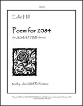 Poem for 2084 SSAATTBB choral sheet music cover